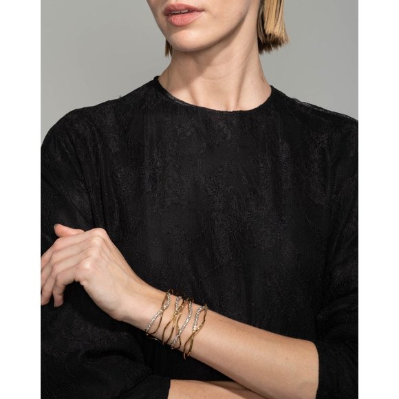 Alexis Bittar Solanales Crystal Cuff Bracelet - Champagne - 50200 - Picture 11 of 14